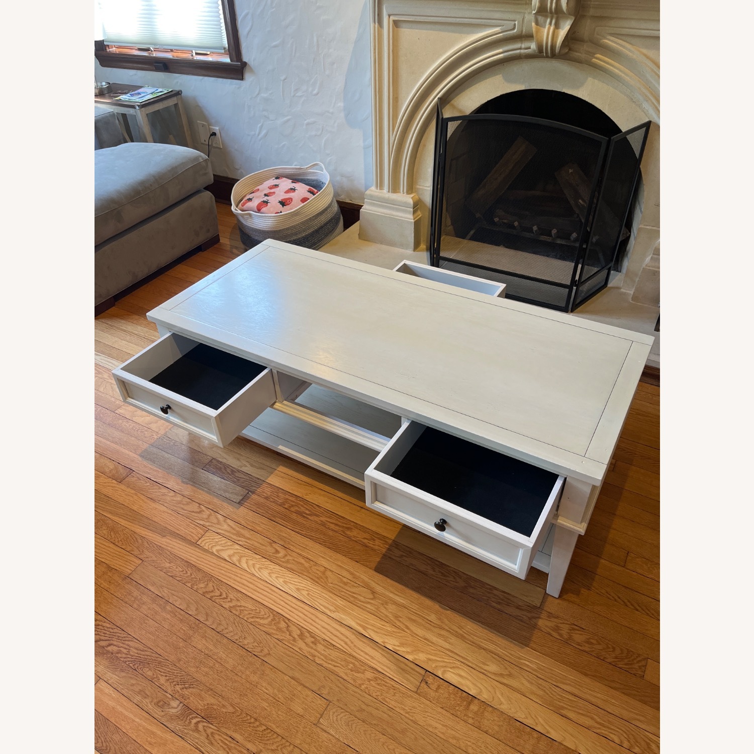 Safavieh Manelin White Washed Wood Coffee Table - image-7