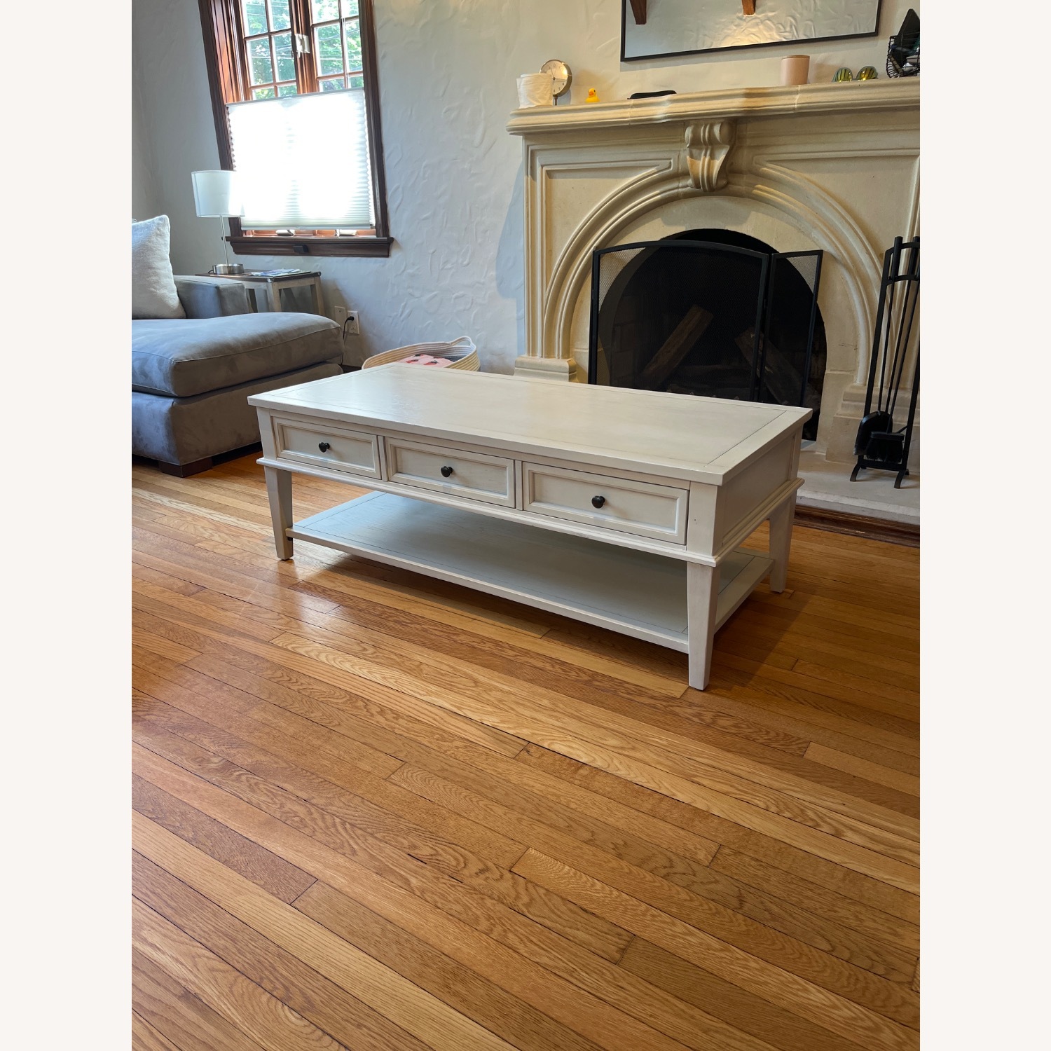 Safavieh Manelin White Washed Wood Coffee Table - image-2
