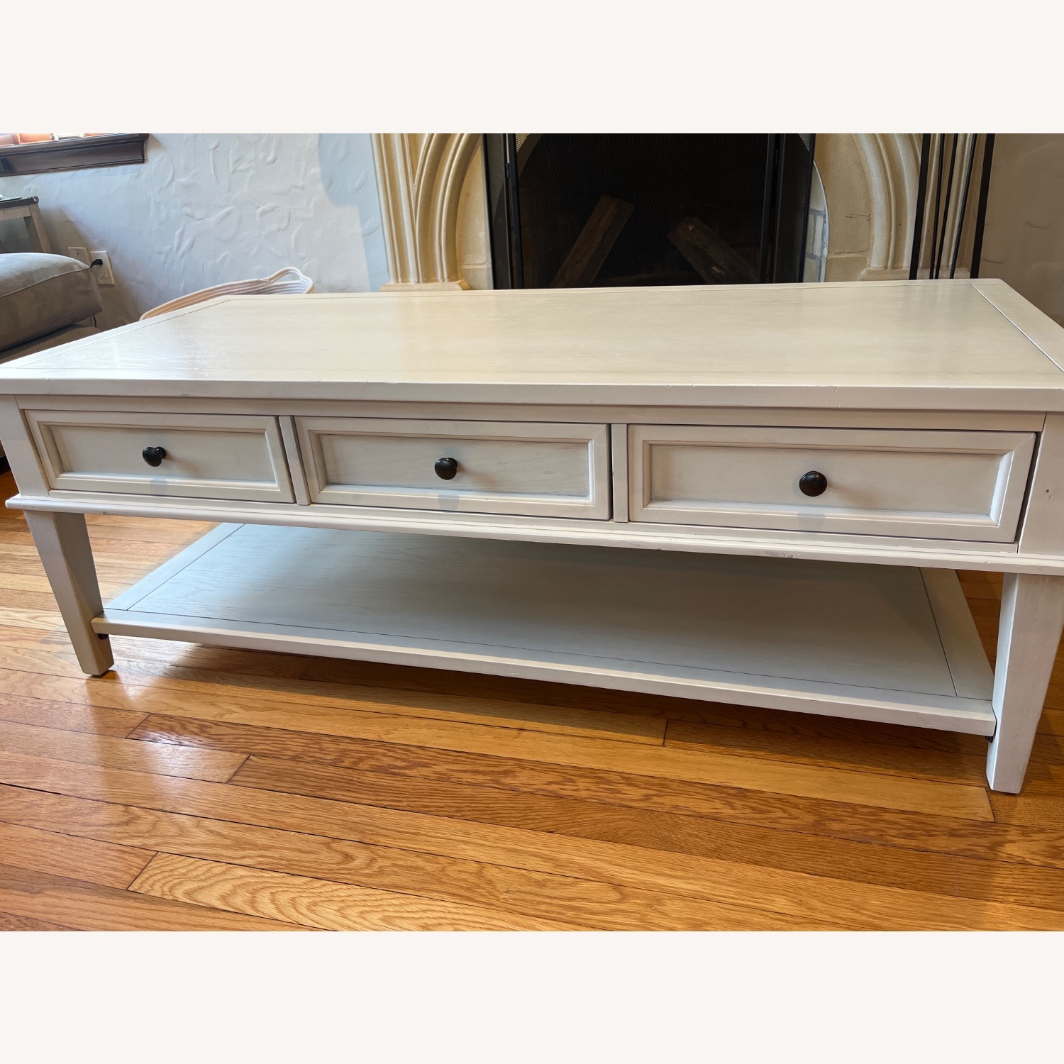 Safavieh Manelin White Washed Wood Coffee Table - image-6