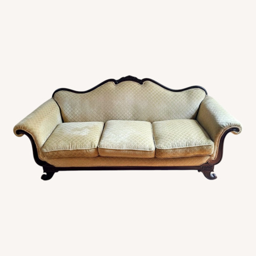 Used Pale Gold Vintage Couch for sale on AptDeco