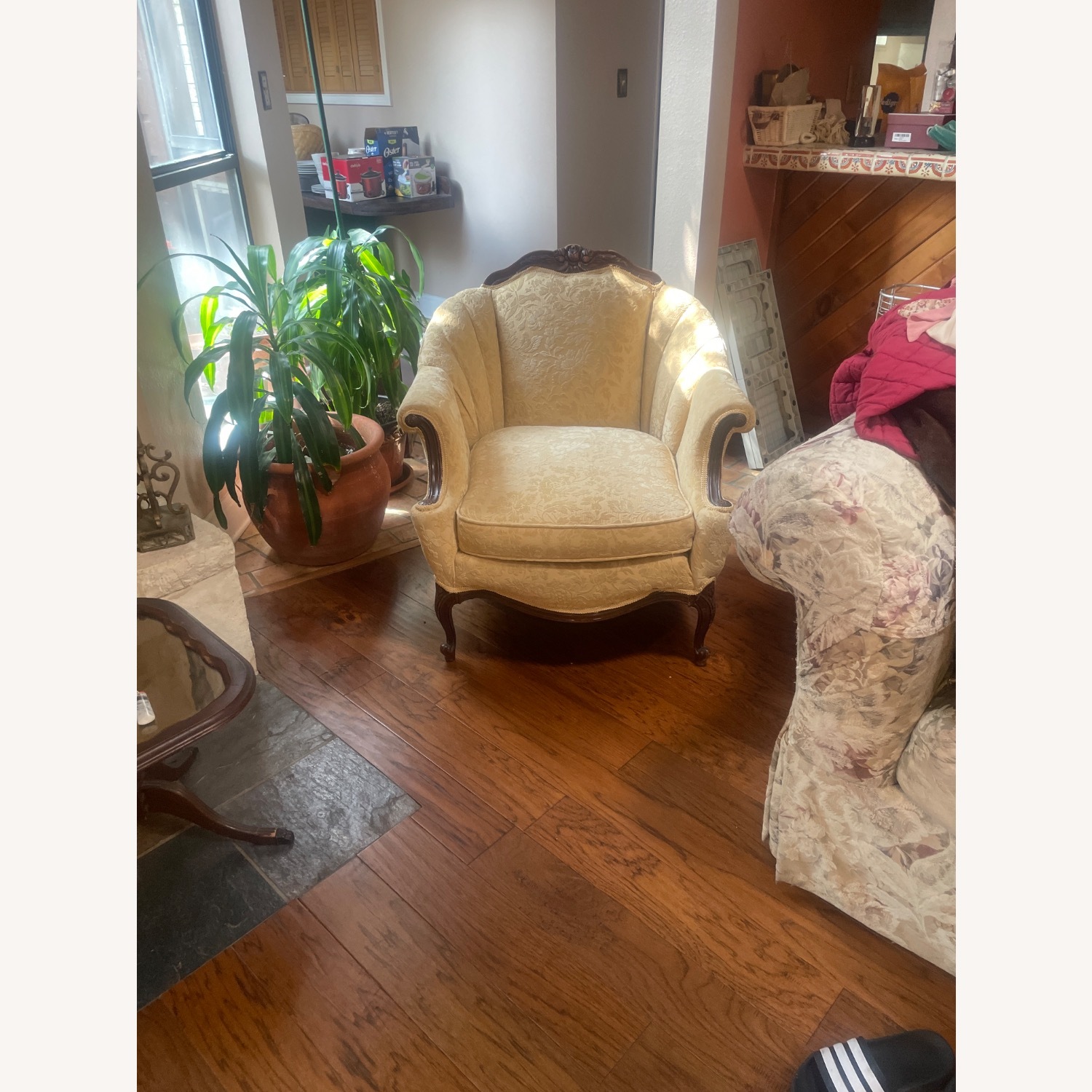 Vintage/Antique Finds Gold Armchair - image-2