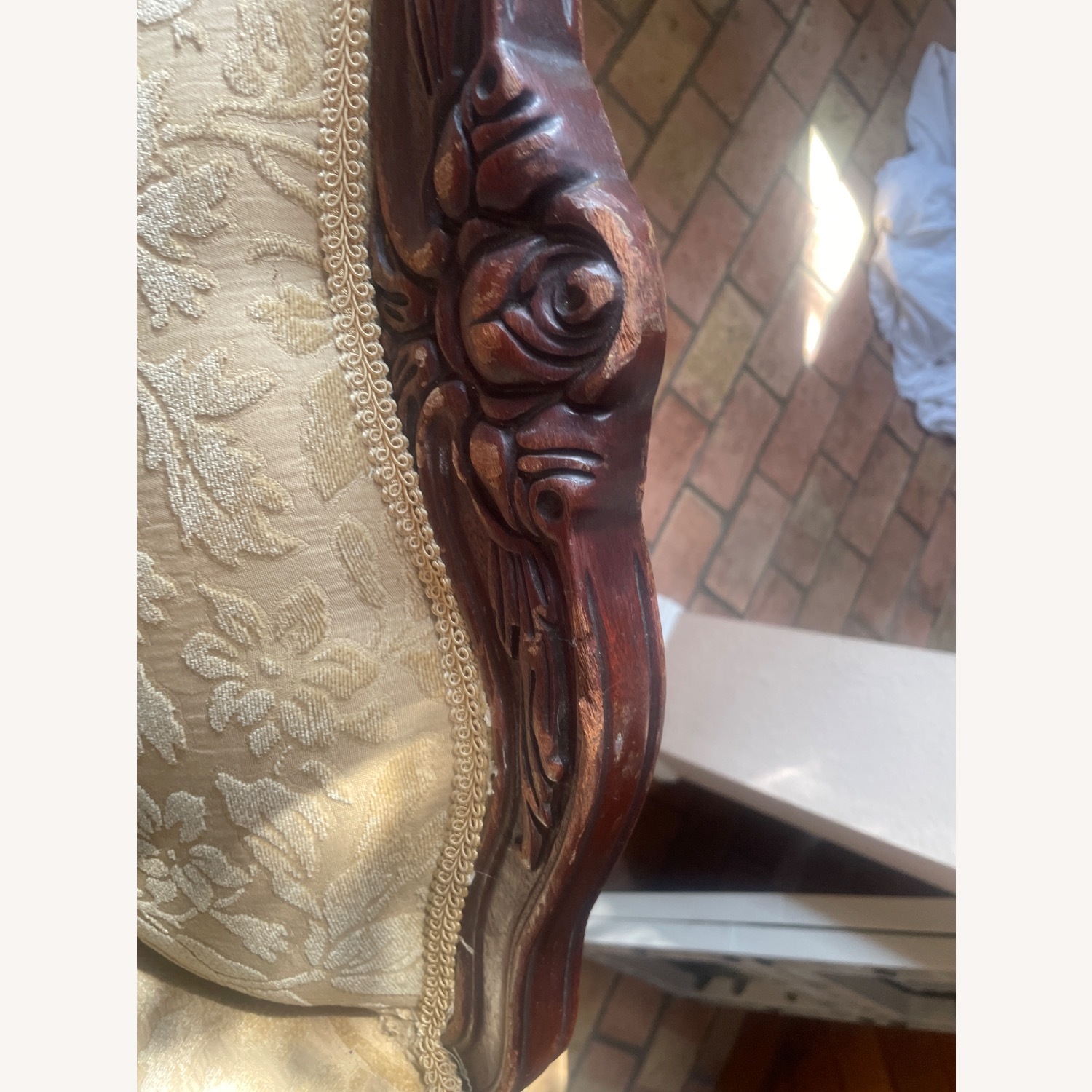 Vintage/Antique Finds Gold Armchair - image-4