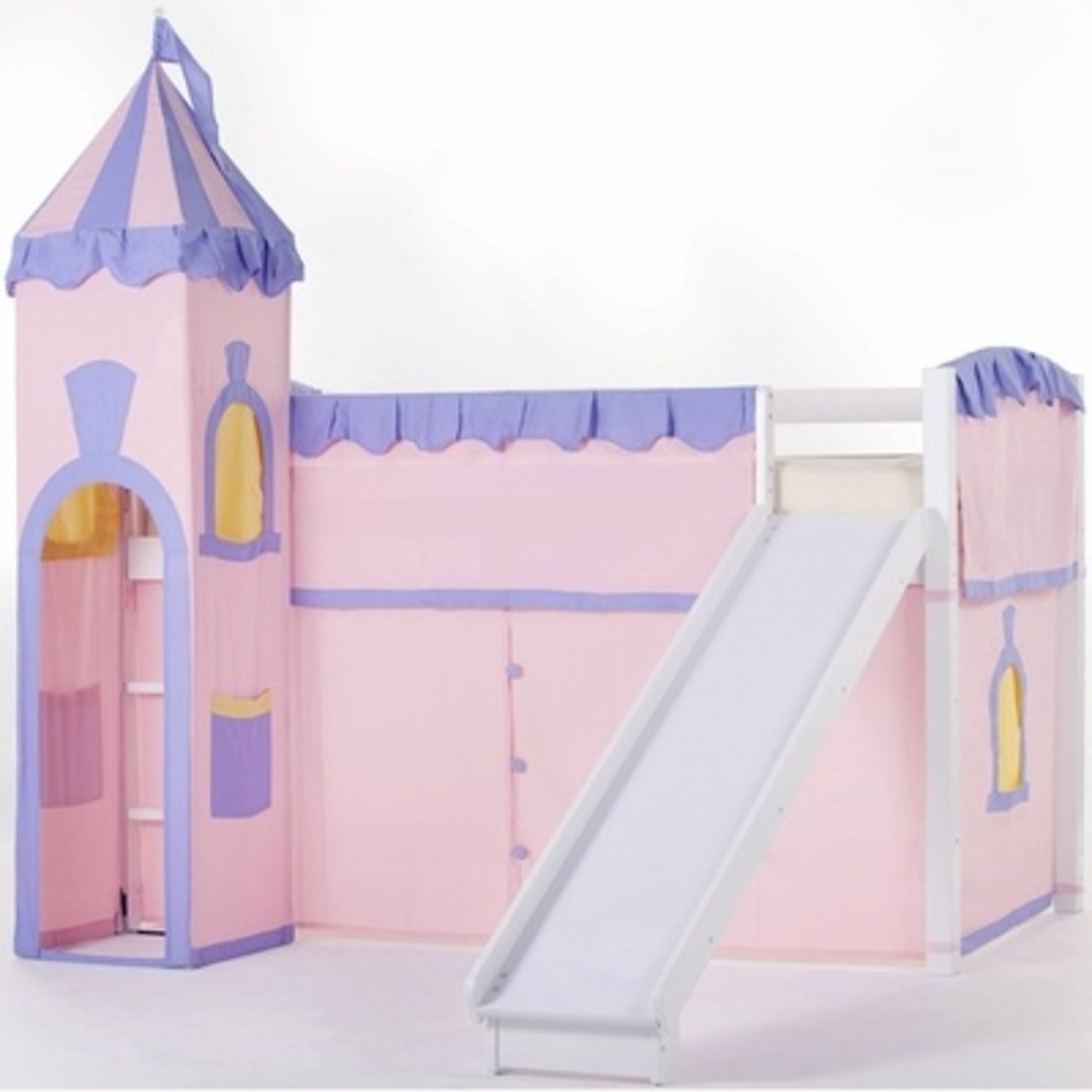 White Wood Bunk Bed - image-4