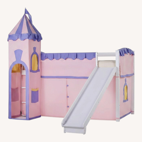 Used White Wood Bunk Bed for sale on AptDeco