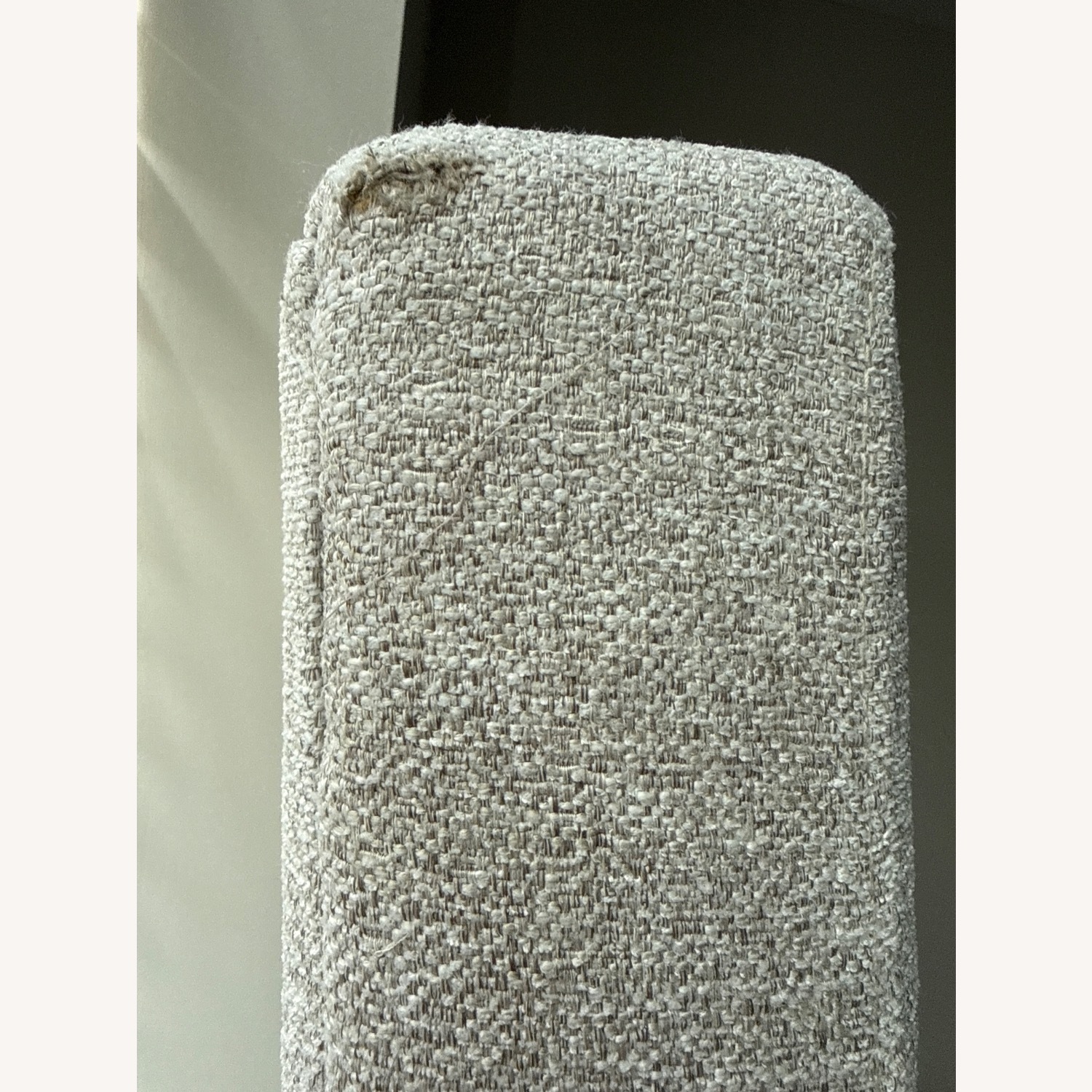 West Elm Emmett Tufted King Size Bed Light Gray - image-3