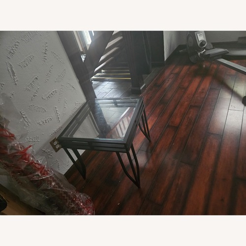 Used 2 Glass End Tables for sale on AptDeco