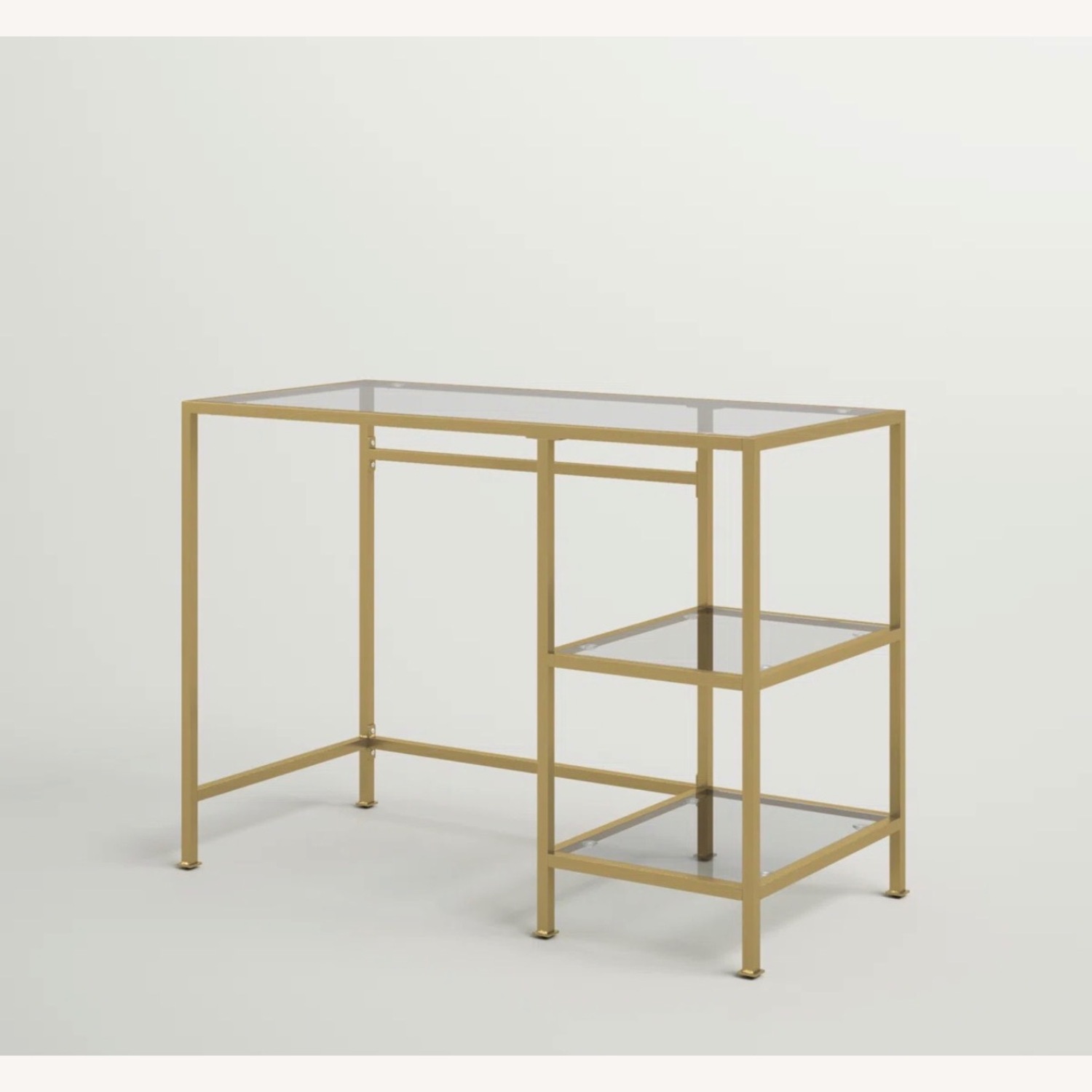 Wayfair Gold Glass Desk - image-3
