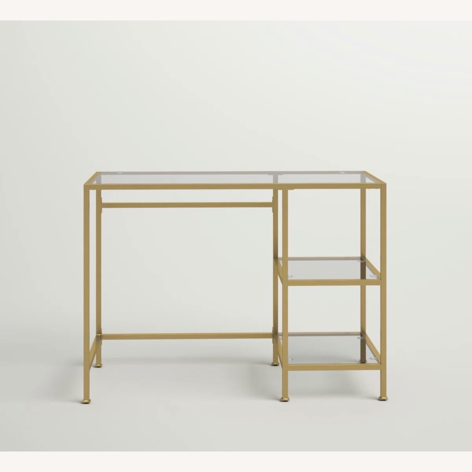 Wayfair Gold Glass Desk - image-2