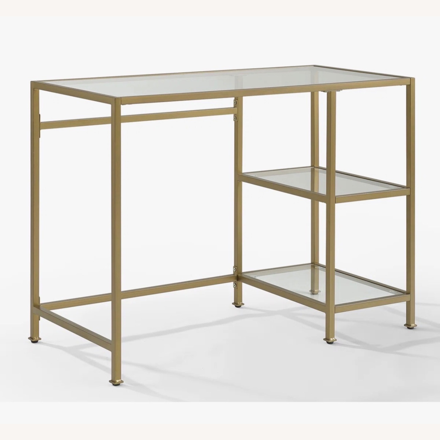 Wayfair Gold Glass Desk - image-1