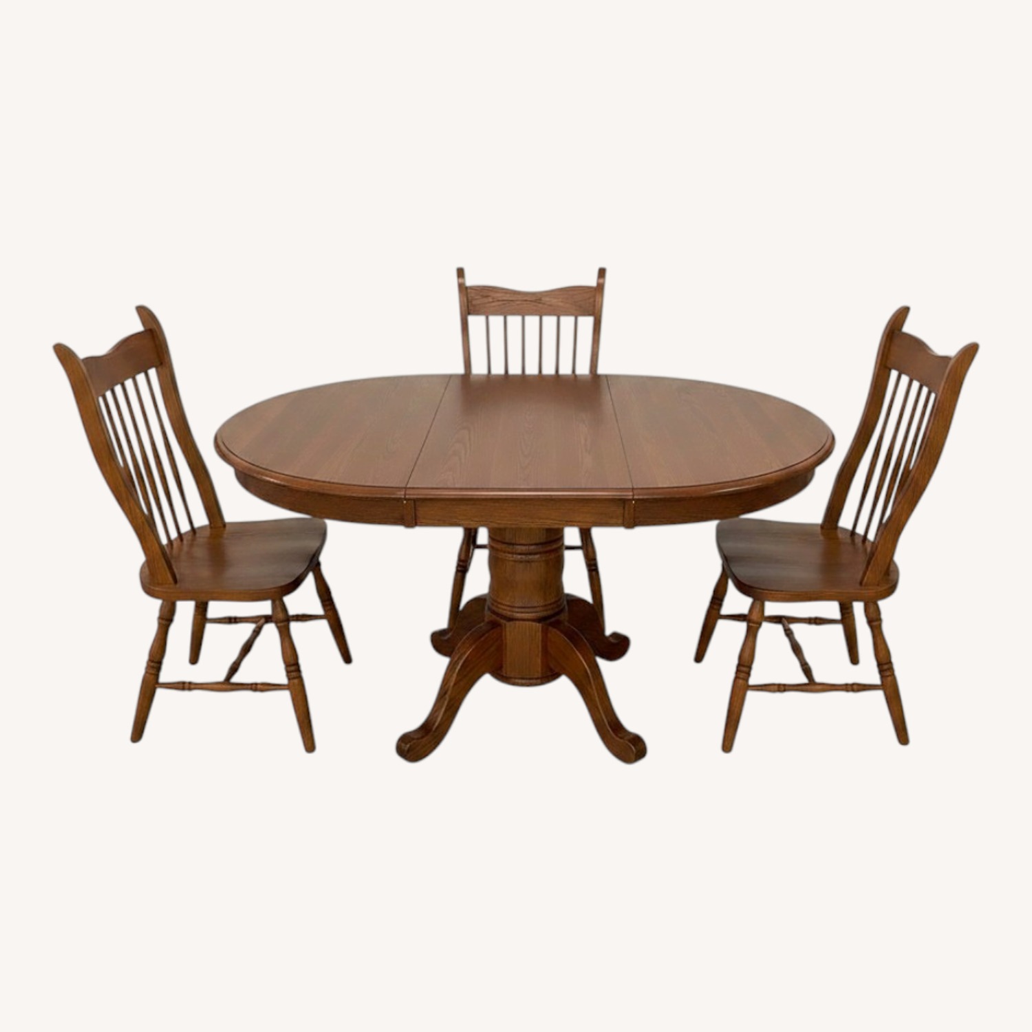 Dinging Table Wood With 4 Chairs - image-0