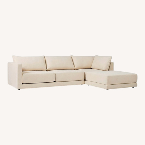 Used West Elm Melbourne 3 Sectional Sofa with Ottoman  for sale on AptDeco