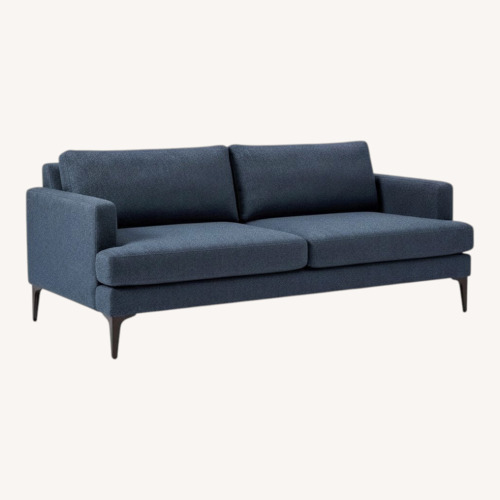 Used West Elm Andes Sofa 76.5" Twill, Indigo for sale on AptDeco
