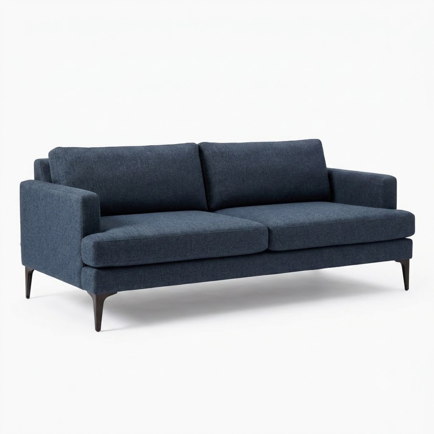 West Elm Andes Sofa 76.5" Twill, Indigo - image-5