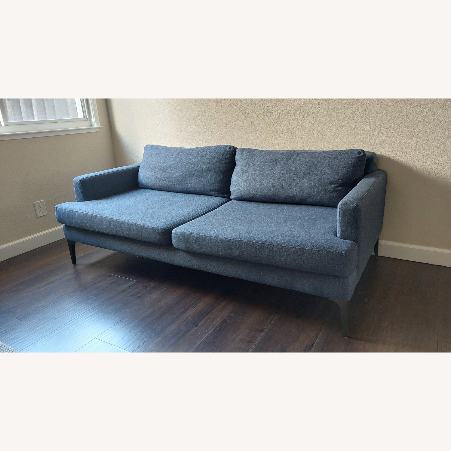 West Elm Andes Sofa 76.5" Twill, Indigo - image-2
