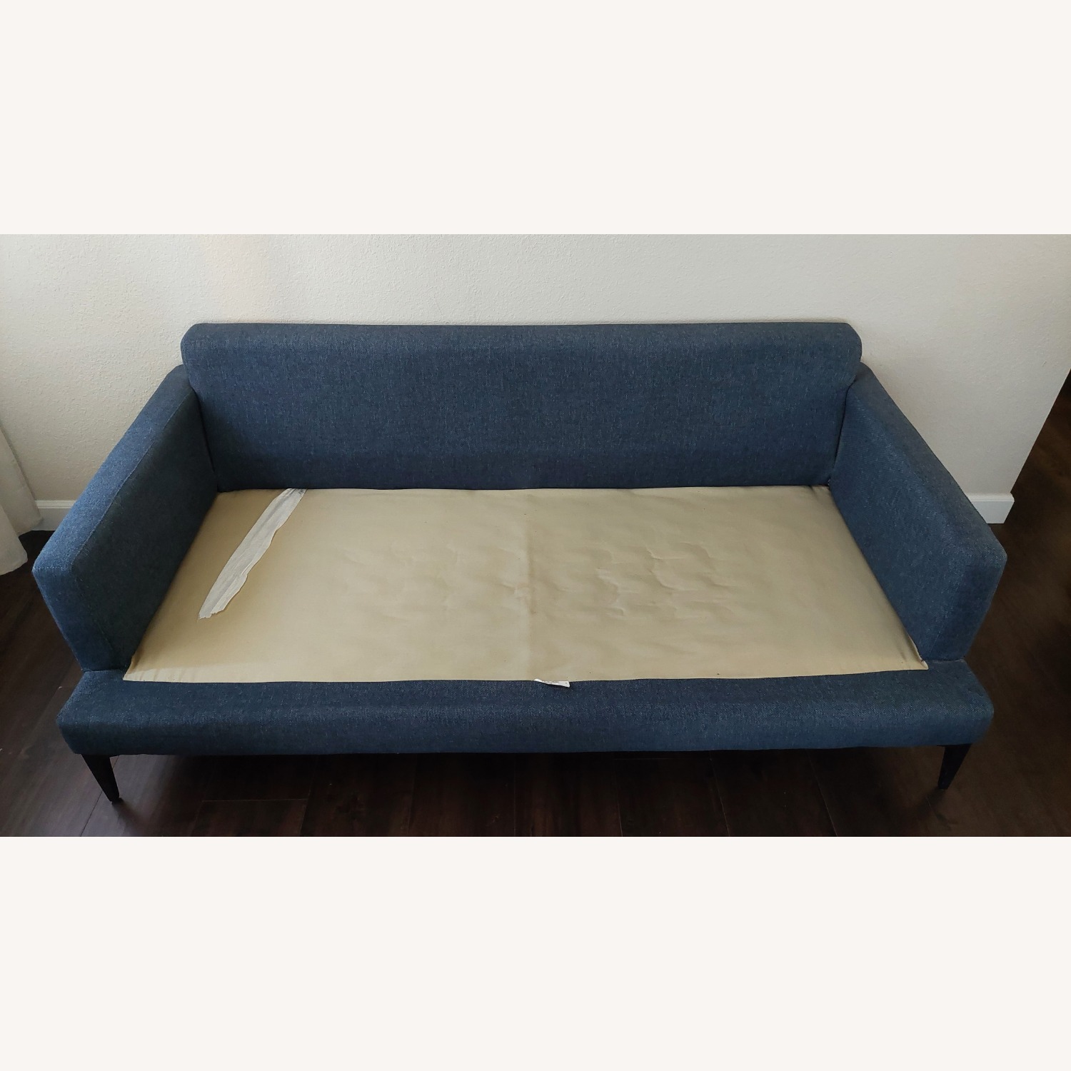 West Elm Andes Sofa 76.5" Twill, Indigo - image-4