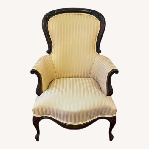 Used Vintage/Antique Finds Gold Fabric Armchair for sale on AptDeco