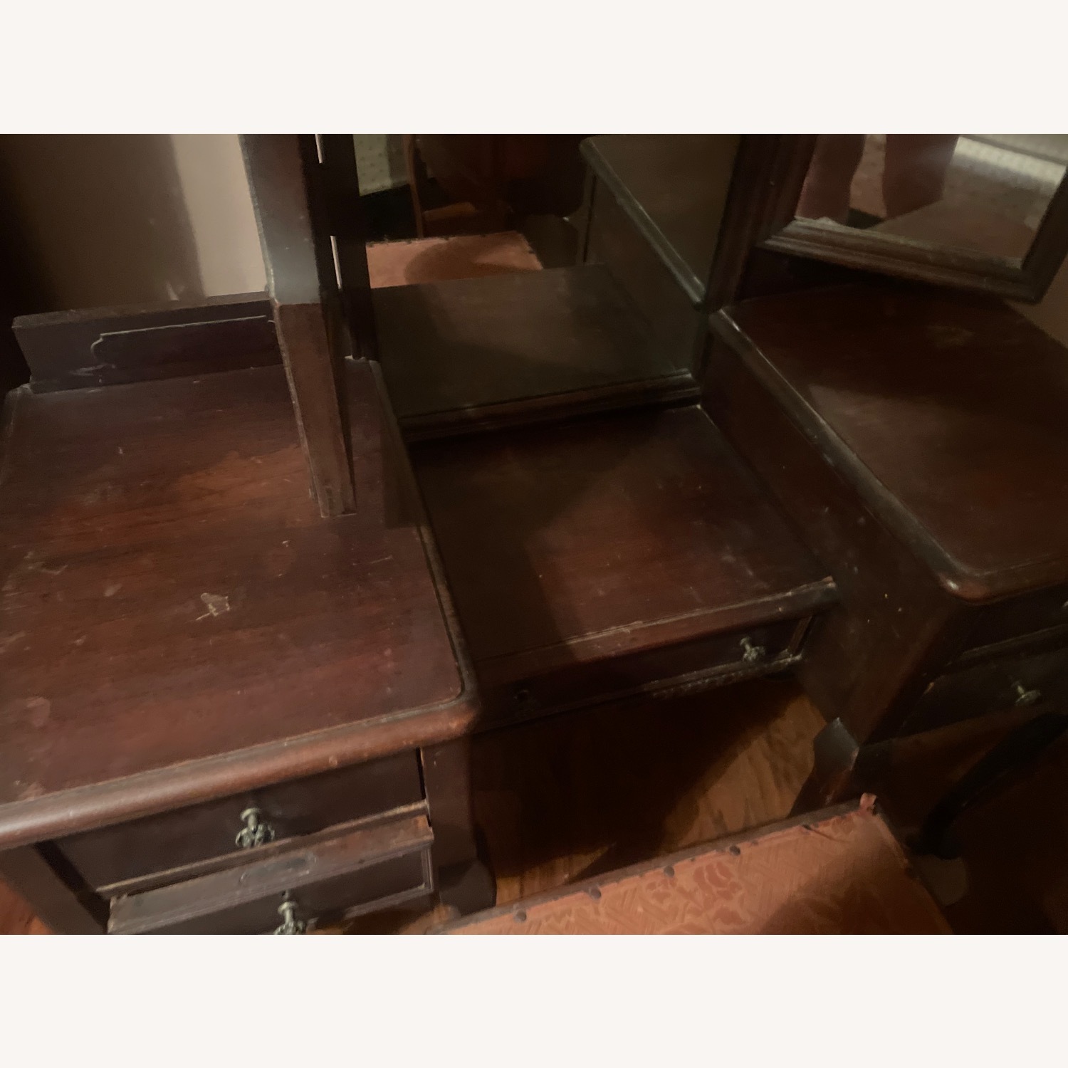 Vintage/Antique Finds Dark Brown Nightstand - image-2
