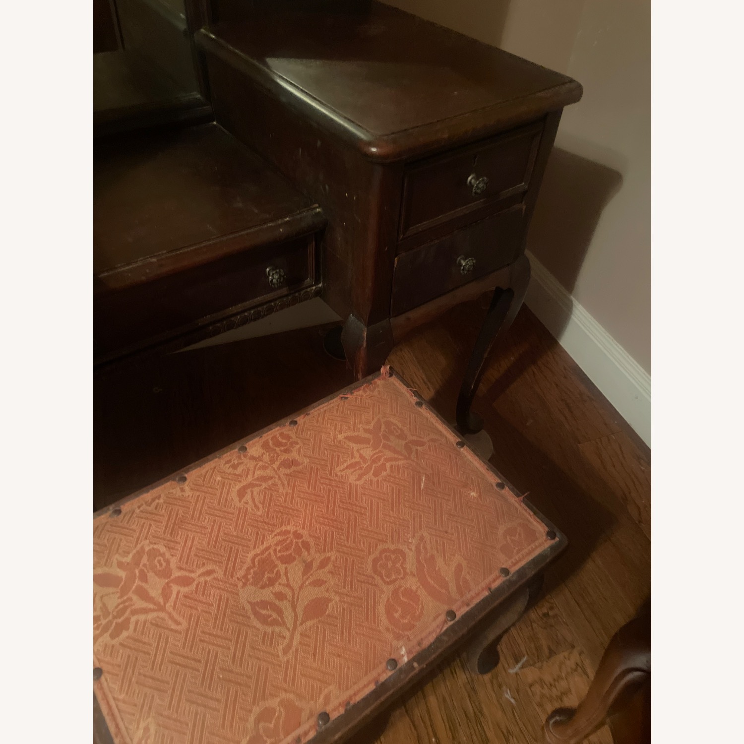 Vintage/Antique Finds Dark Brown Nightstand - image-4