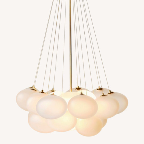 Used CB2 Corvina Glass Ceiling Lamp for sale on AptDeco