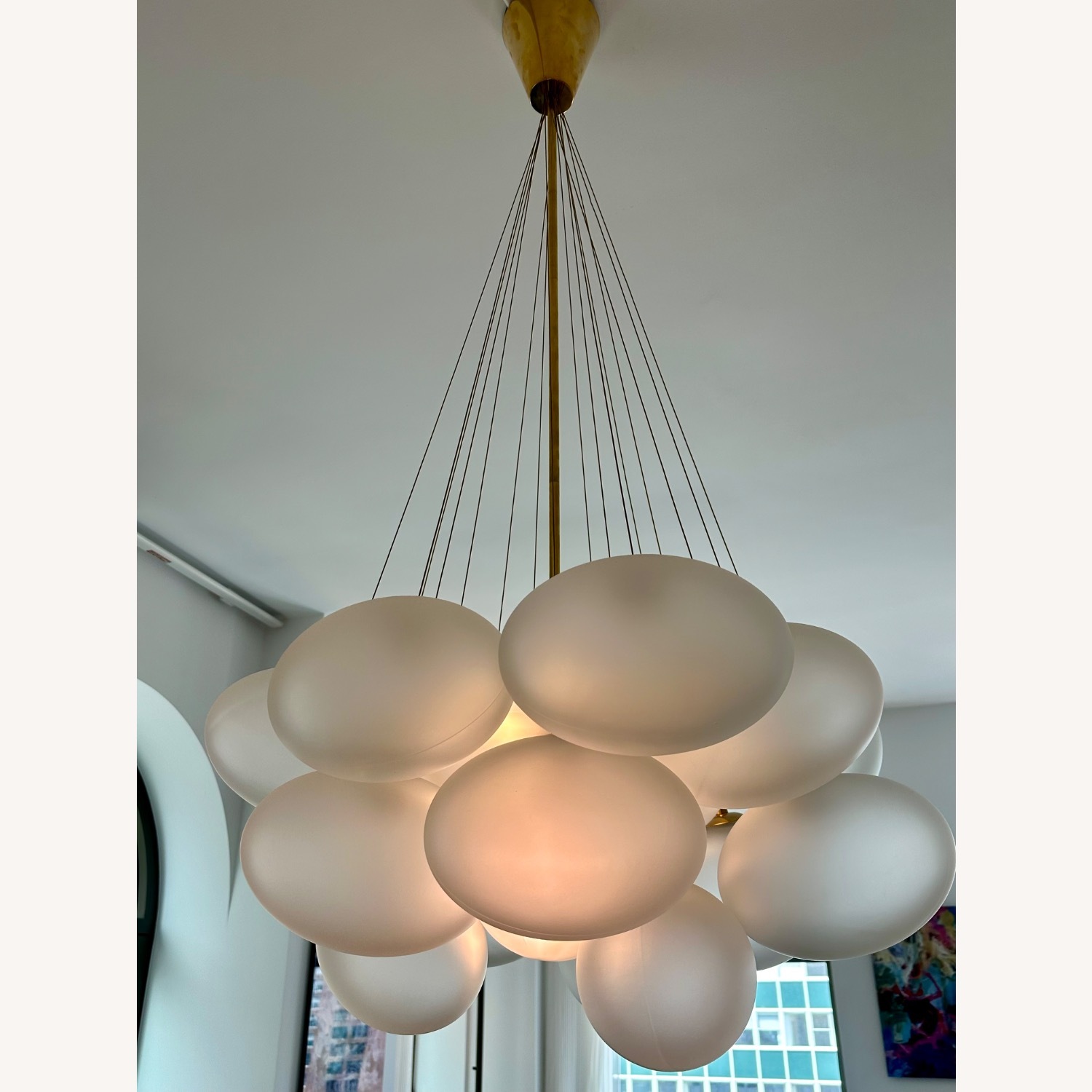CB2 Corvina Glass Ceiling Lamp - image-3