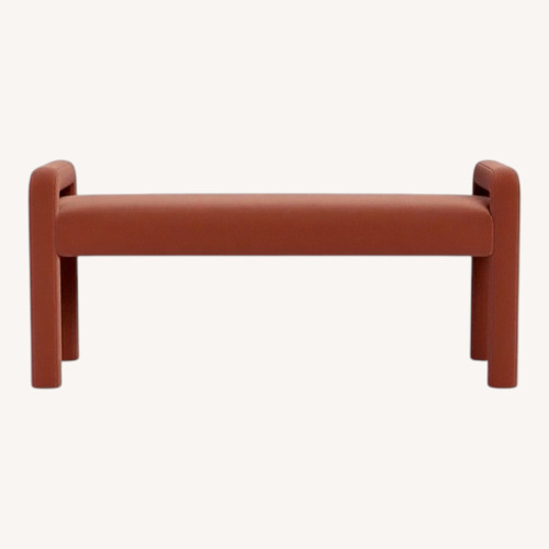 Used Interior Define Rowan Pink Velvet Bench for sale on AptDeco