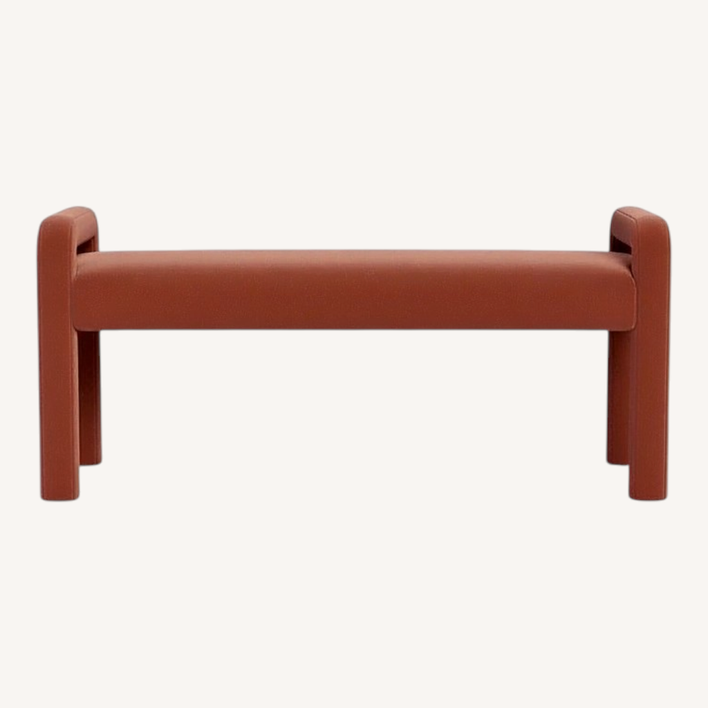 Image of Interior Define Rowan Pink Velvet Bench