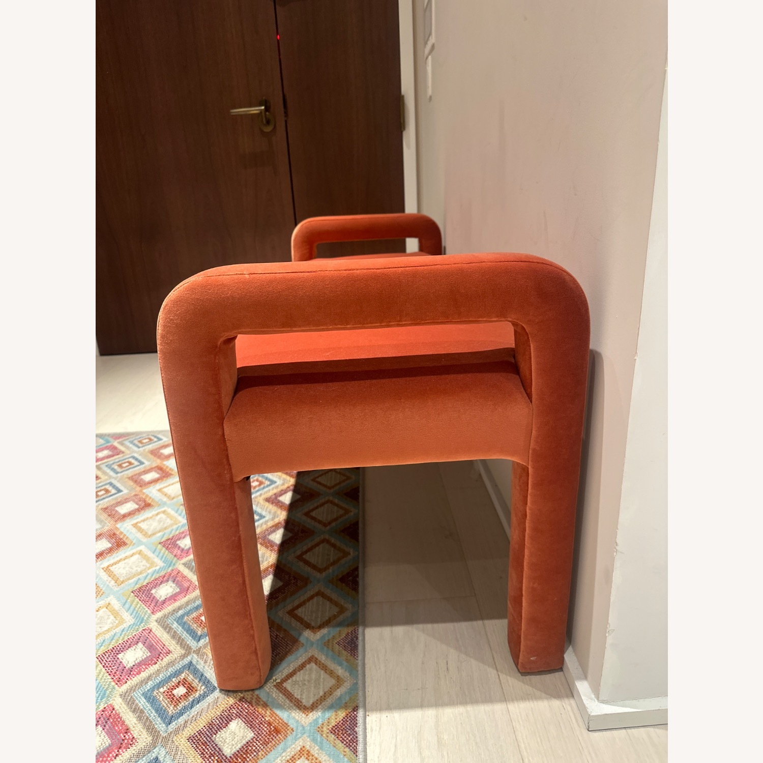 Interior Define Rowan Pink Velvet Bench - image-4