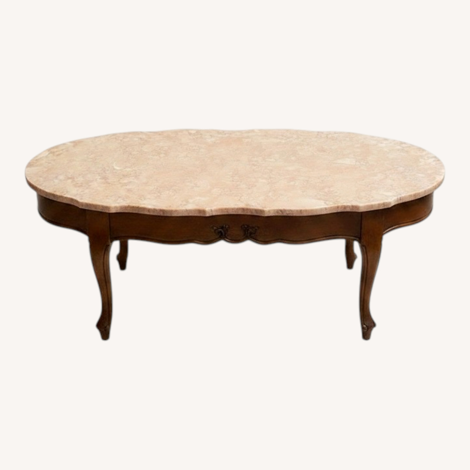 Vintage/Antique Finds Pink Marble Coffee table - image-0