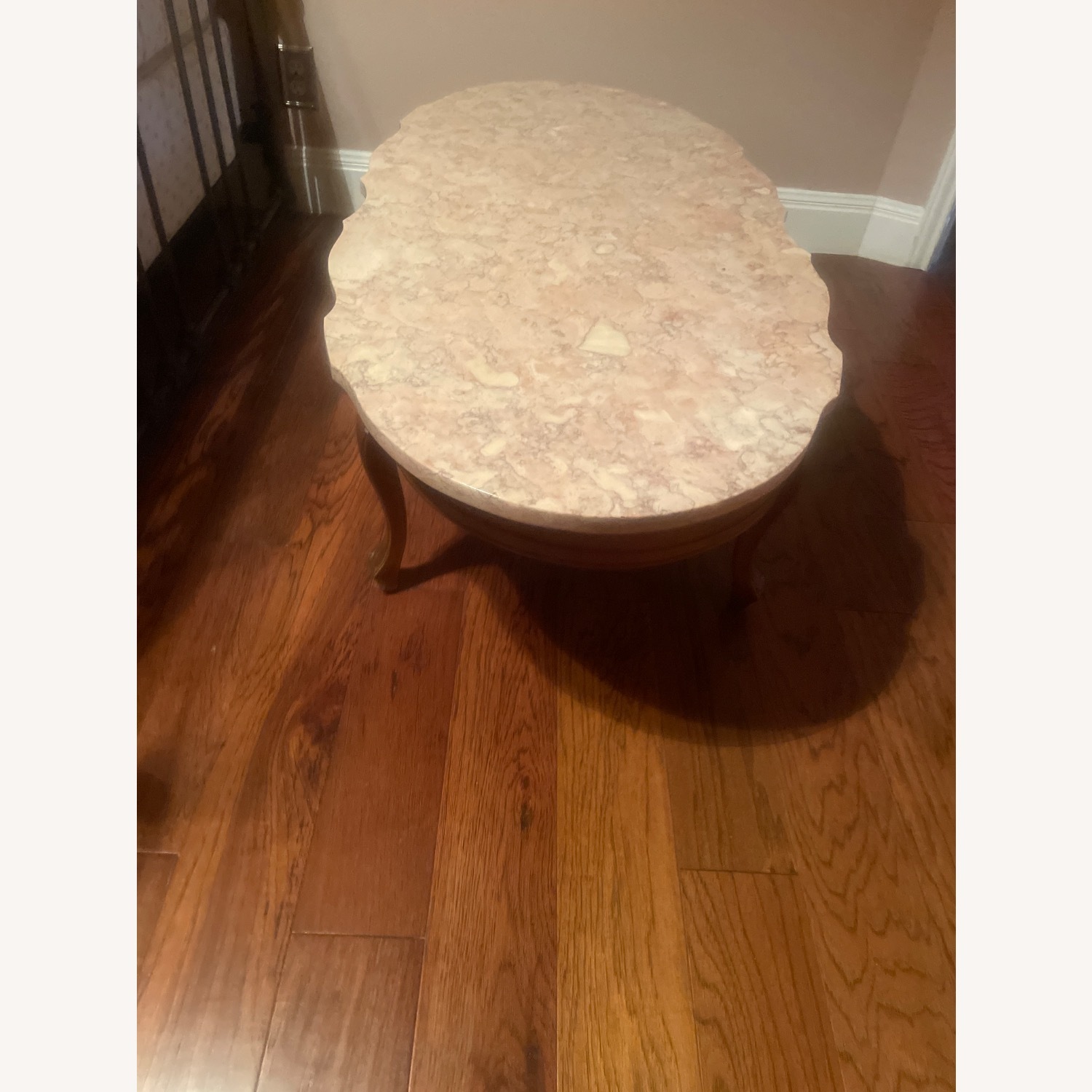 Vintage/Antique Finds Pink Marble Coffee table - image-3