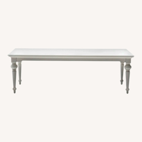 Used NovaSolo Provence Classic White Mahogany Extra Large Dining Table for sale on AptDeco