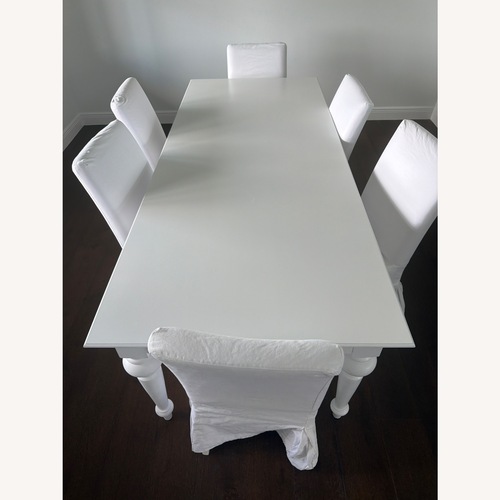 Used NovaSolo Provence Classic White Mahogany Extra Large Dining Table for sale on AptDeco