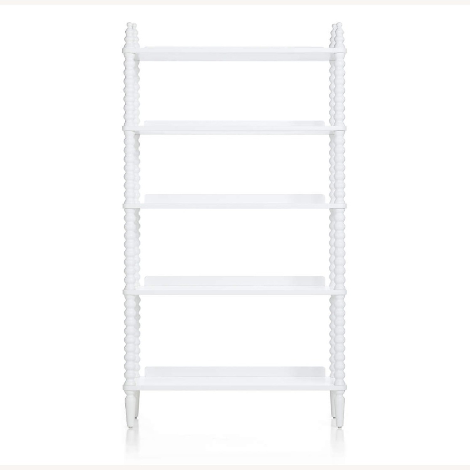 Jenny Lind 33" White Wood Spindle 5-Shelf Tall Kids Bookcase - image-2