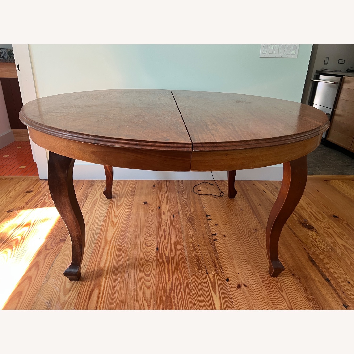 Vintage/Antique Finds Light Brown Wood Side Table - image-1