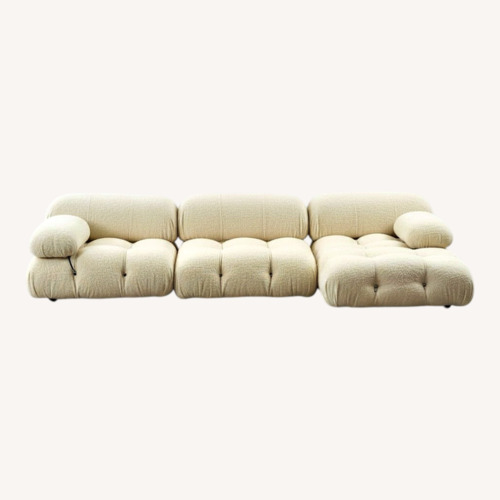 Used Mario Bellini White Fabric 3+ Piece Sectional for sale on AptDeco