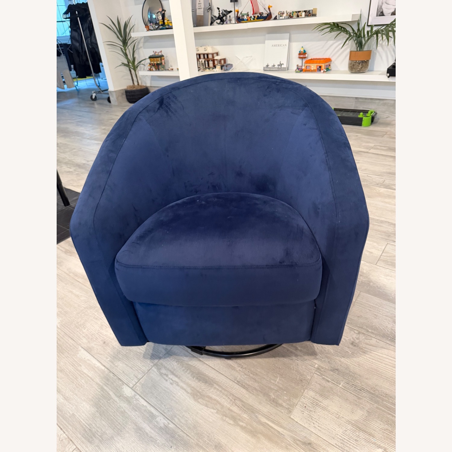  Babyletto Madison Swivel Glider in Navy - image-1