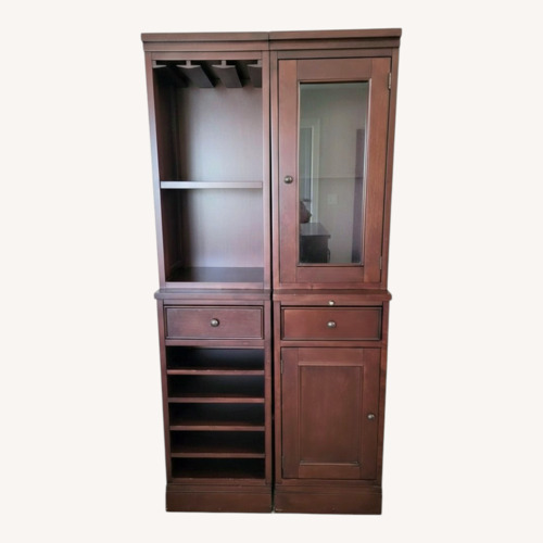 Used Crate & Barrel Bedford Bar Cabinet for sale on AptDeco