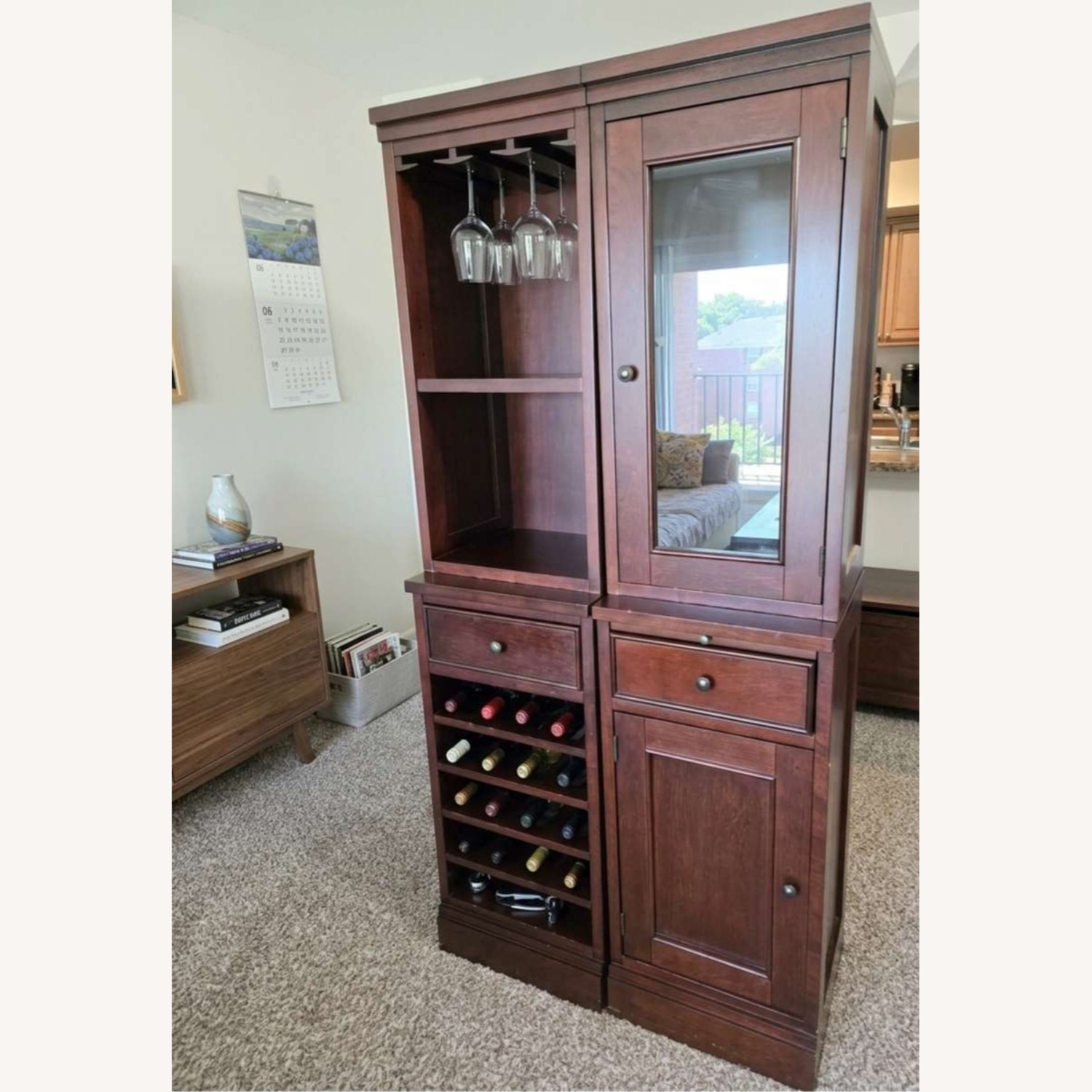 Crate & Barrel Bedford Bar Cabinet - image-8