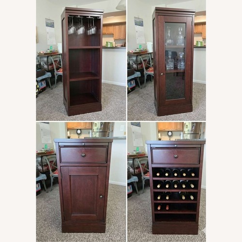 Used Crate & Barrel Bedford Bar Cabinet for sale on AptDeco