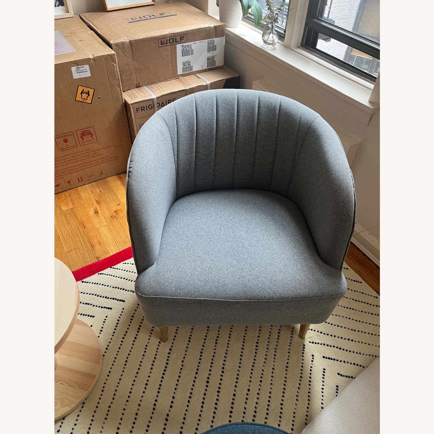 IKEA Lighr Gray Armchair - image-1