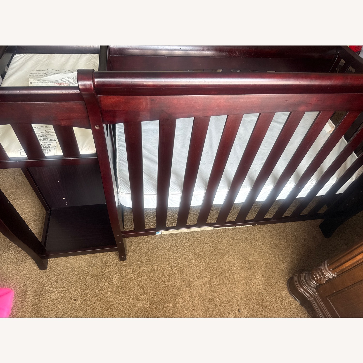 Vintage/Antique Wood Crib - image-8