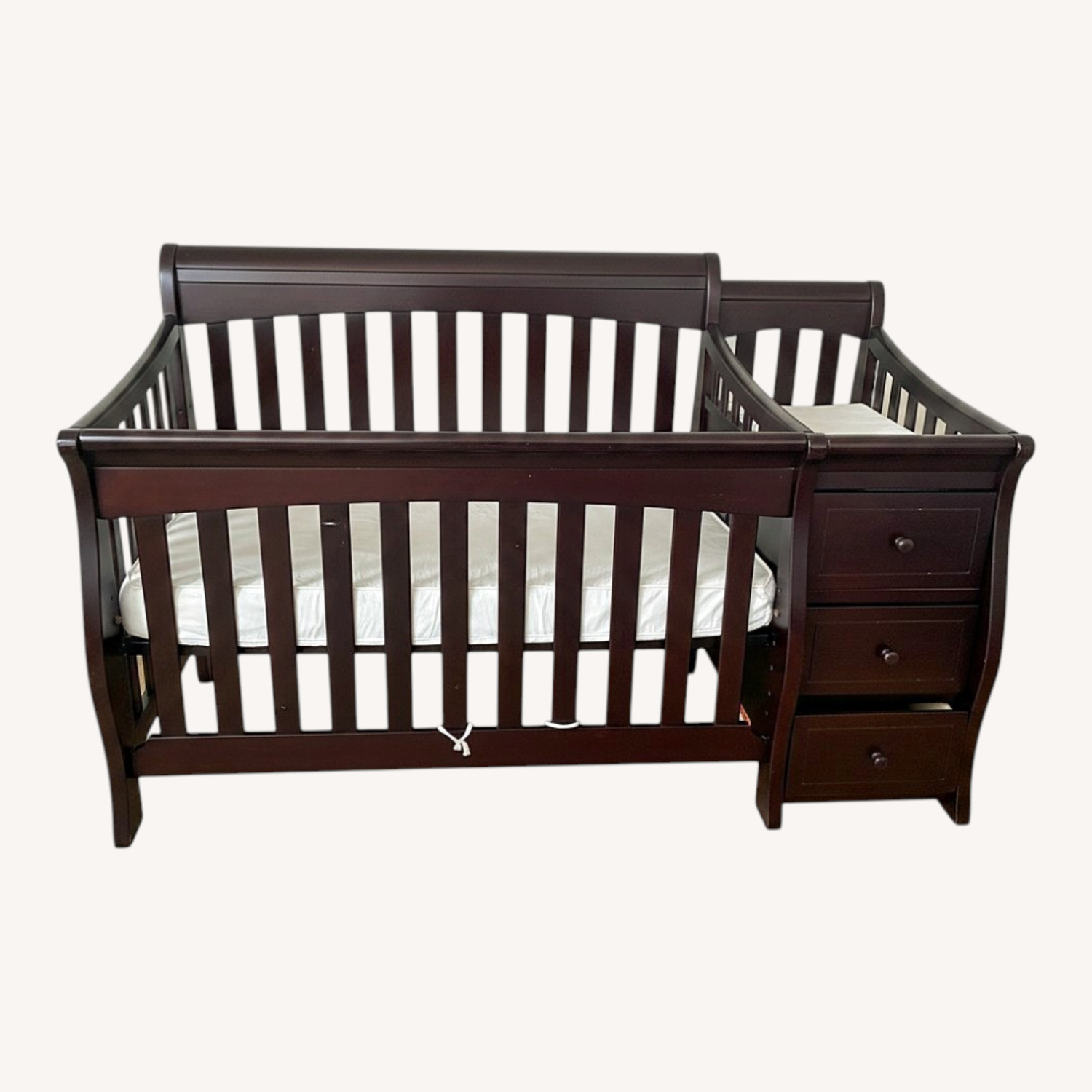 Vintage/Antique Wood Crib - image-0