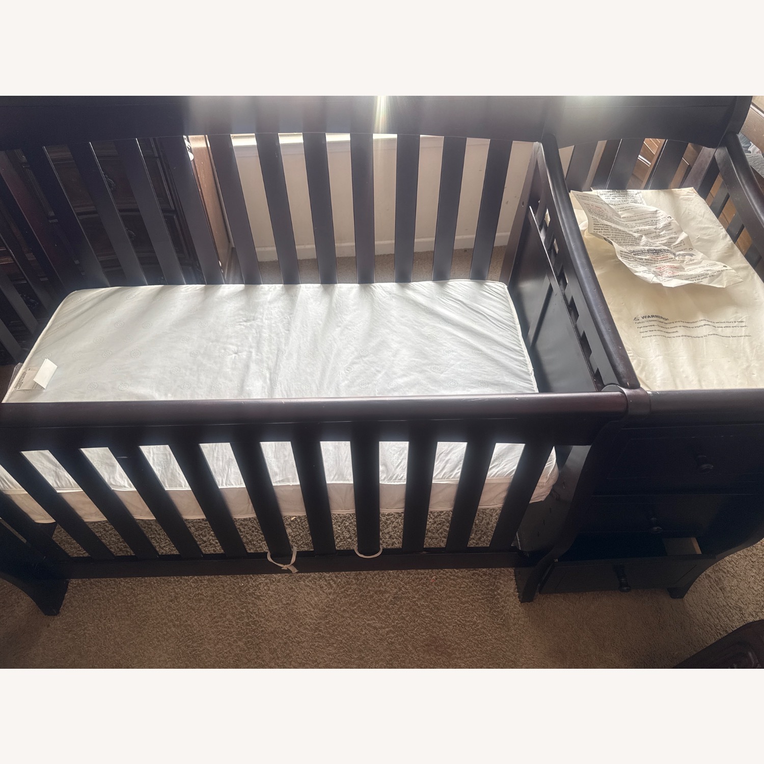Vintage/Antique Wood Crib - image-2