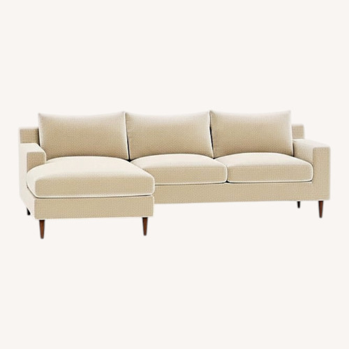 Used Interior Define Sloan Natural Fabric 3+ Piece Sectional for sale on AptDeco