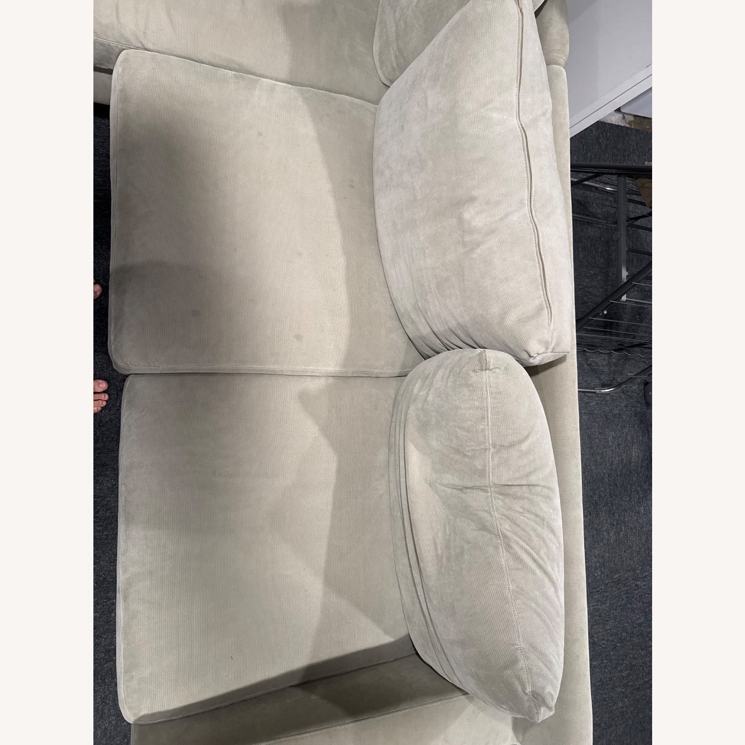 Interior Define Sloan Natural Fabric 3+ Piece Sectional - image-4