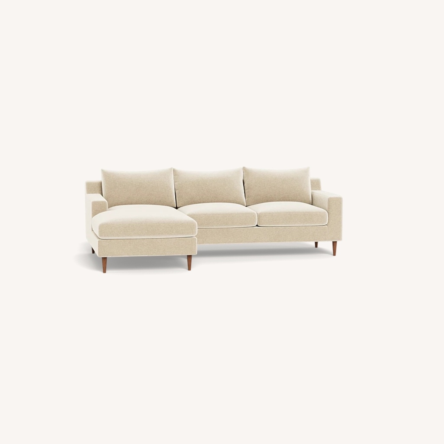 Interior Define Sloan Natural Fabric 3+ Piece Sectional - image-7