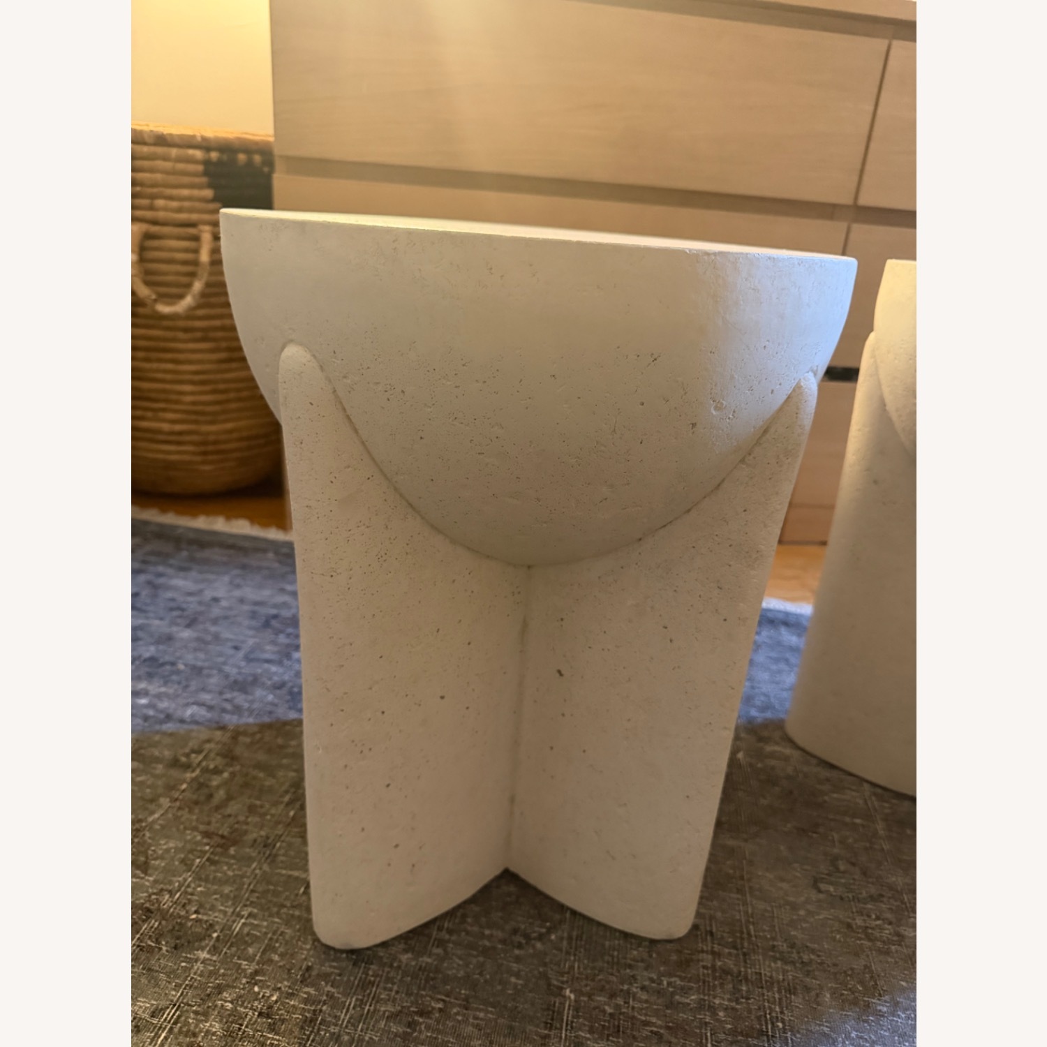 West Elm Monti Stone Side Tables - image-1
