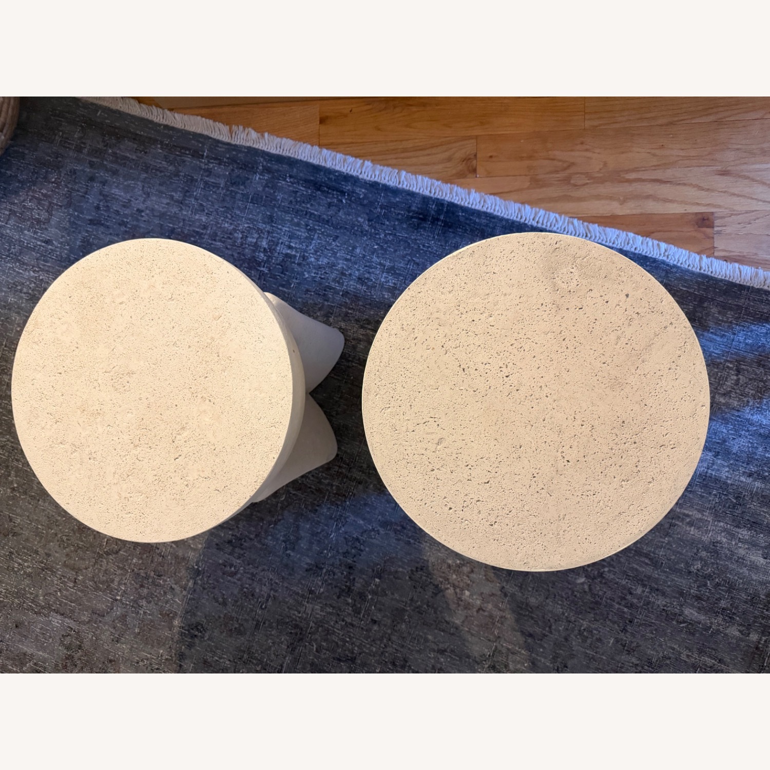 West Elm Monti Stone Side Tables - image-4