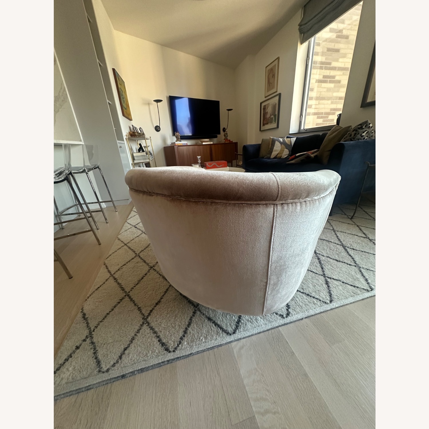 Jonathan Adler Bacharach Swivel Chair - image-12