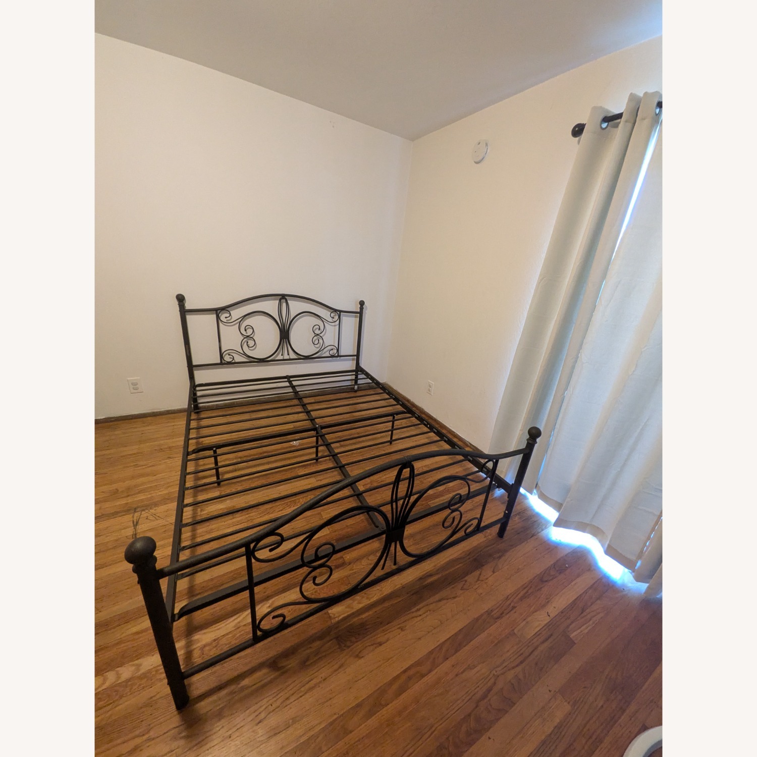DHP Furniture Dark Brown Metal Queen Bed - image-1
