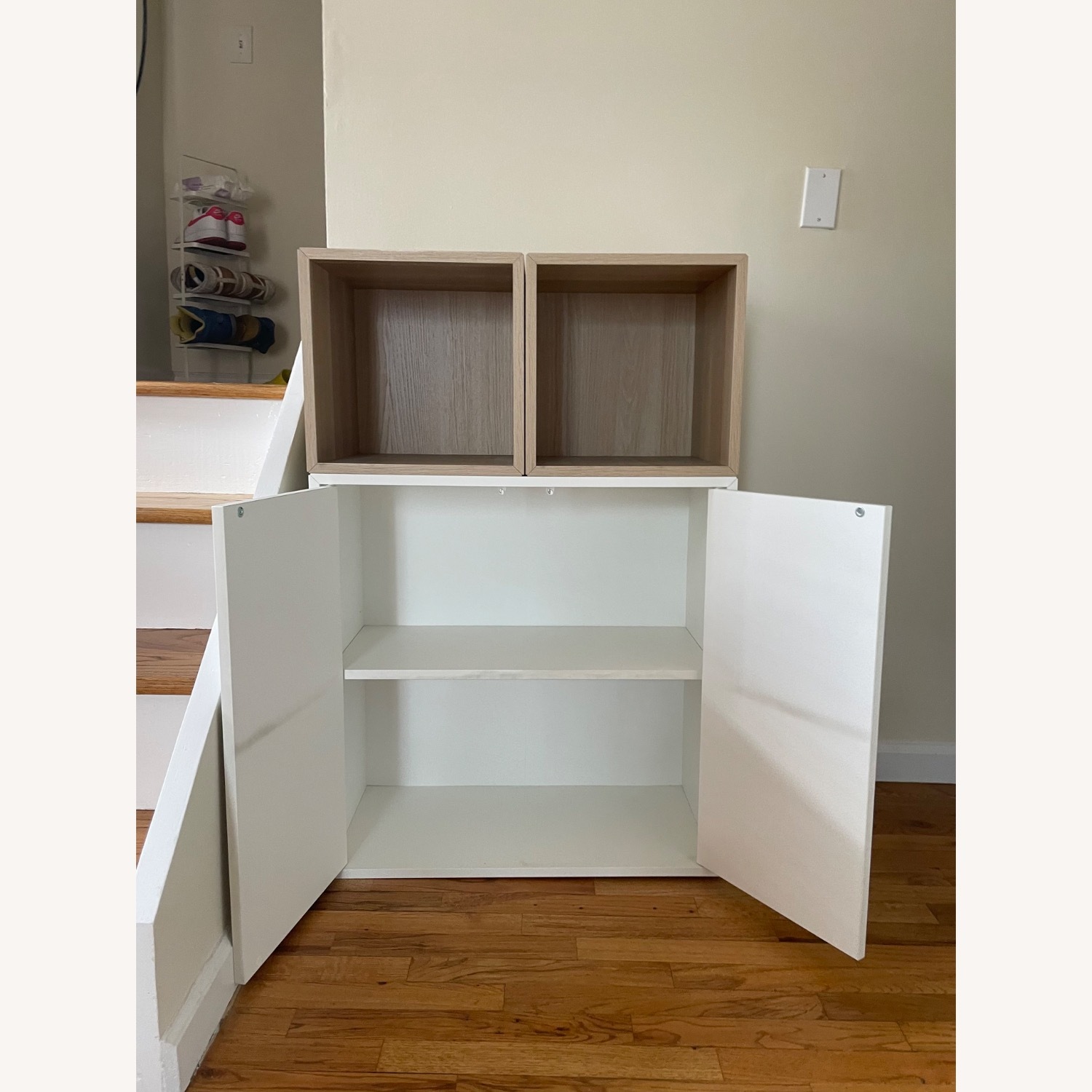 IKEA EKET Storage Combination White and Oak - image-4